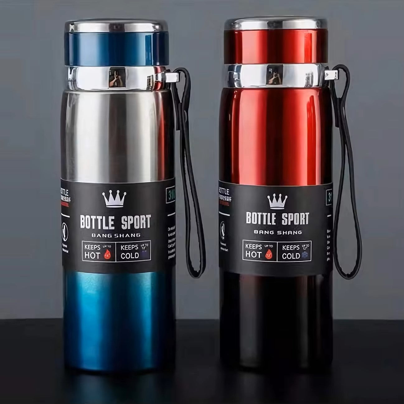 "Water Bottle 1L Thermal Stainless Steel Vacuum Flask"