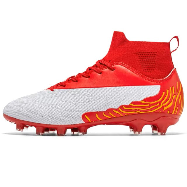 "Soccer Cleats Black AG/FG High Ankle Boots"