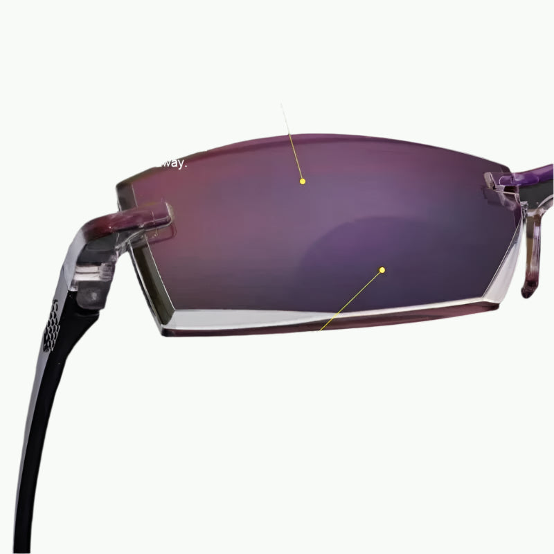 "Glasses Sapphire Anti-Blue Progressive Dual-Use"