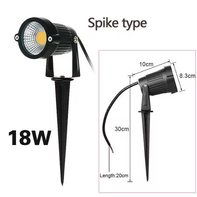 LED COB Garden Lighting 5W 7W 10W 15W Outdoor Spike Lawn Lamp