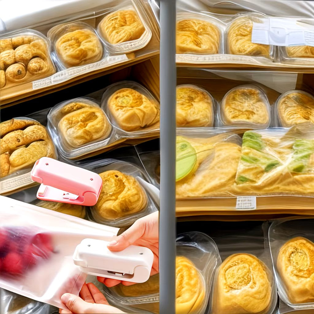 Mini Sealing Machine Small Household Plastic Sealing Machine Snacks Moisture-proof Sealing Artifact Portable Pressure Plastic - Dealshavens