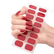 Nail Sticker New Solid Color Adhesive Nail Wraps DIY Nail Polish Film Patch Manicures Transfer Decals Decors Pegatinas Ara Uñas