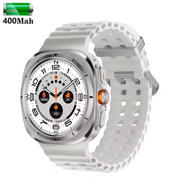 For Samsung Galaxy Watch 7 Ultra GPS Compass NFC Smart Watch Outdoor Sports Man AMOLED BT Call IP68 Galaxy 6 Upgraded Smartwatch Dealshavens