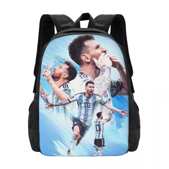"Football Player 10 Messi Soccer Laptop Backpack"