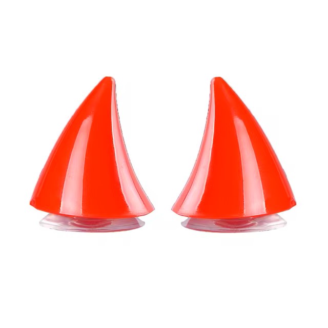 "Motorcycle 2PCS Helmet Horn Decoration Moto Gear"