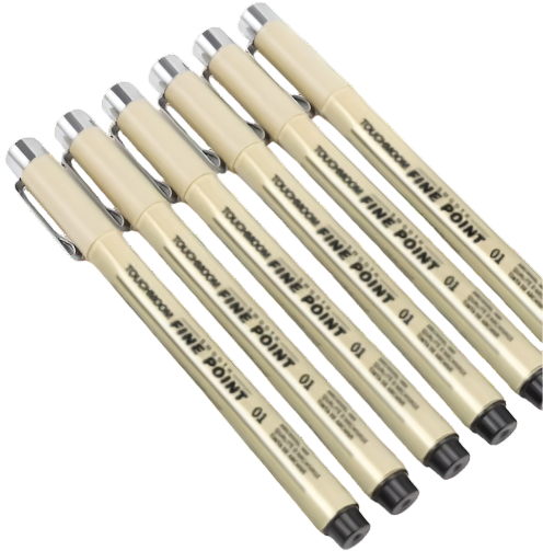 "Pen Set 6-12Pcs Hook Needle Fineliner Sketch Art"