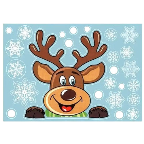 "Window Sticker 1 Sheet Snowflake Christmas Decoration"