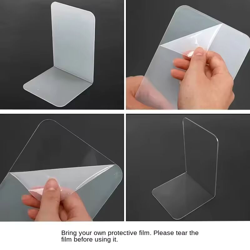 "Storage Rack 1PC Transparent Acrylic Book Holder Stand"