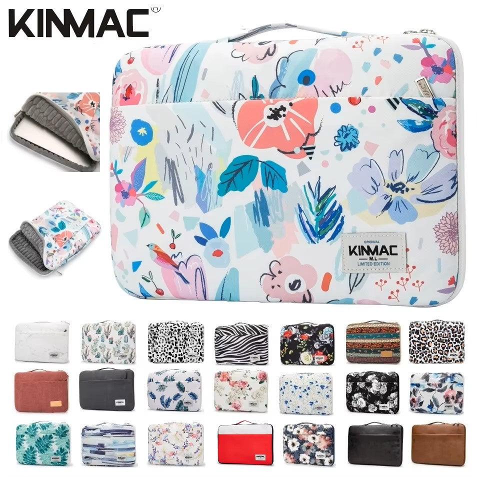 Laptop BagShockproof Brand Kinmac Laptop Bag 12,13.3,14,15.4,15.6 Inch,Waterproof Lady Man Sleeve Case For MacBook Air Pro M1 Handbag PC