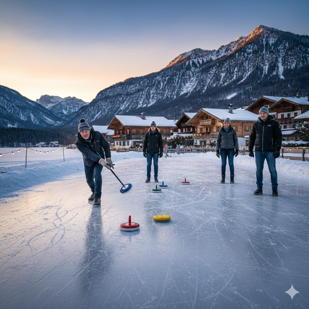Police and emergency responders at an ice rink following a reported shooting incident, with flashing lights and secured surroundings.