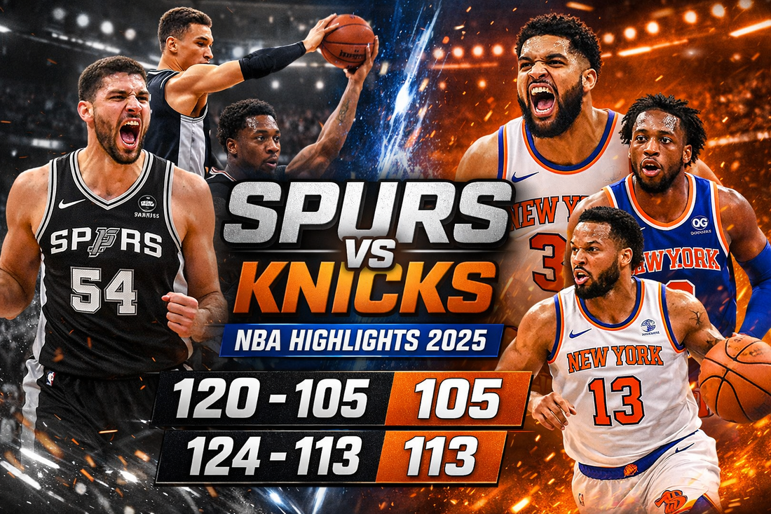 SPURS VS KNICKS (NBA Highlights 2025)