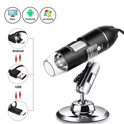 "Soldering 1600X Digital Microscope Camera USB LED"