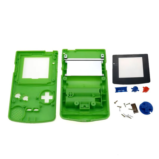 JCD Plastic Game Shell Housing Case Cover For Gameboy Color Game GBC Console Shell With Buttons Kits Screw Sticker Label Part Dealshavens