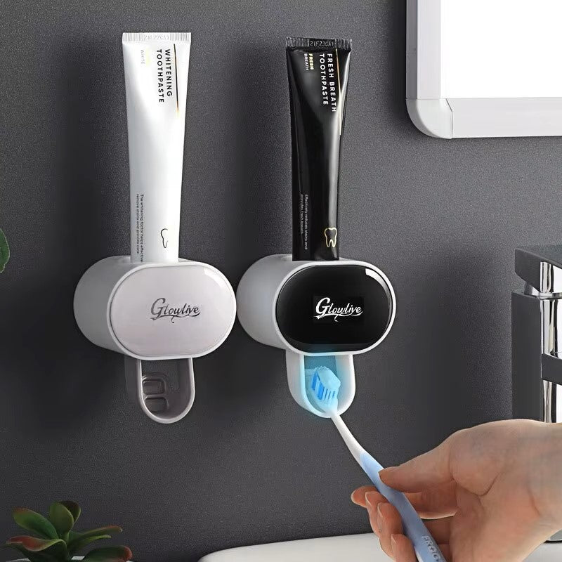 1pc Wall Mounted Automatic Toothpaste Squeezer and Toothbrush Holder - Convenient and Hygienic Bathroom Accessory Dealshavens