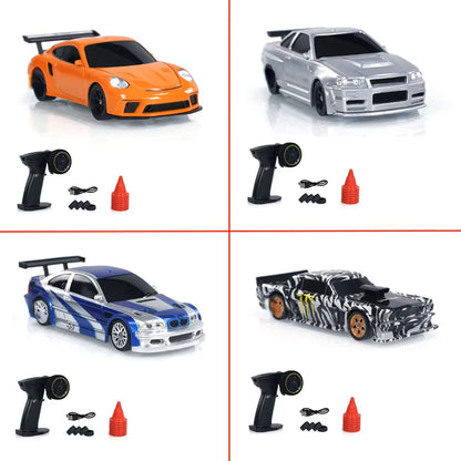 2.4G RC Drift Car 1/43 4WD Remote Control Car High Speed Four Wheel Drive Radio Controlled Mini Racing Car Model Boy Toy Gift