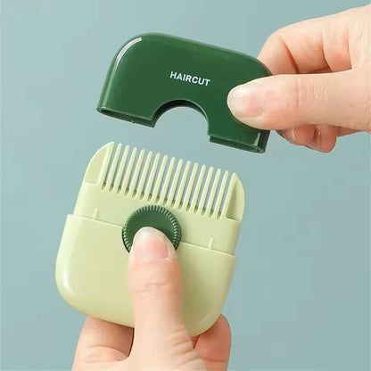 2 In 1 Baby Hair Cut Hairdressing Comb Trim Bangs And Broken Hair Bangs Trimmer Manual Portable Children's Hair Clipper