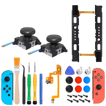 25In1 Joycon Joystick Replacement Kit for Nintendo Switch Ns Left Right Controller Repair Parts 3D Analog Thumb Stick Accessory