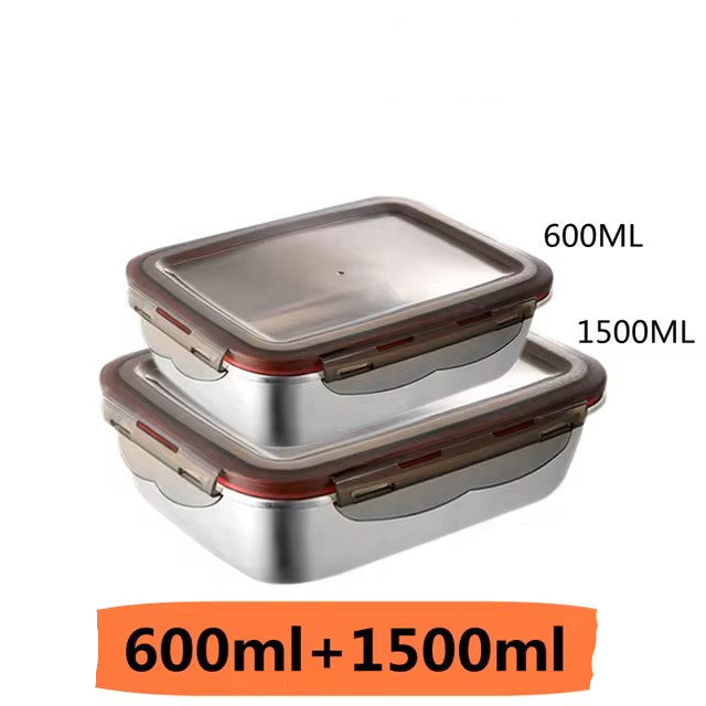 304 Stainless Steel Food Lunch Bento Box Sealed Leakproof Travel Storage Box Household Pickle Box Microwave Heating Lunchboxs Dealshavens