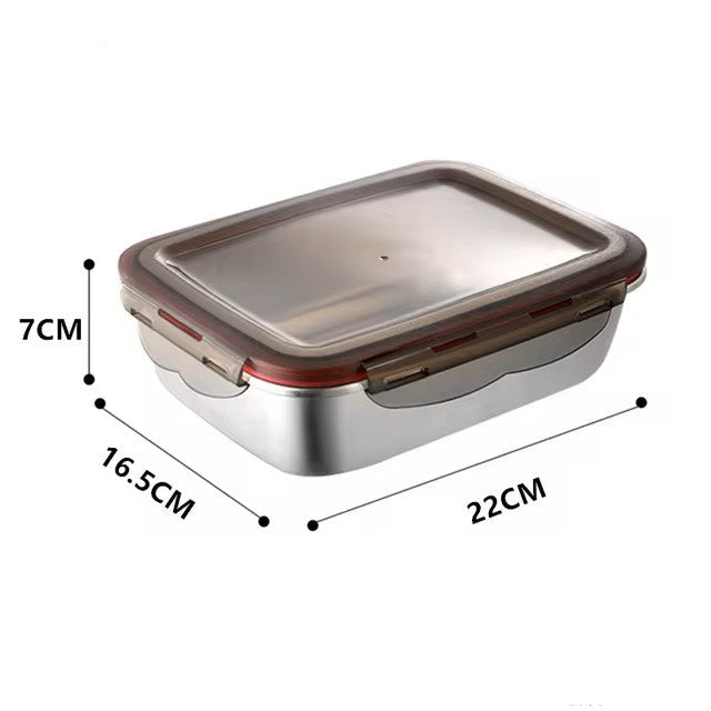 304 Stainless Steel Food Lunch Bento Box Sealed Leakproof Travel Storage Box Household Pickle Box Microwave Heating Lunchboxs Dealshavens