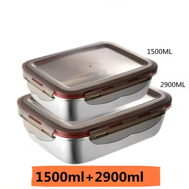 304 Stainless Steel Food Lunch Bento Box Sealed Leakproof Travel Storage Box Household Pickle Box Microwave Heating Lunchboxs Dealshavens