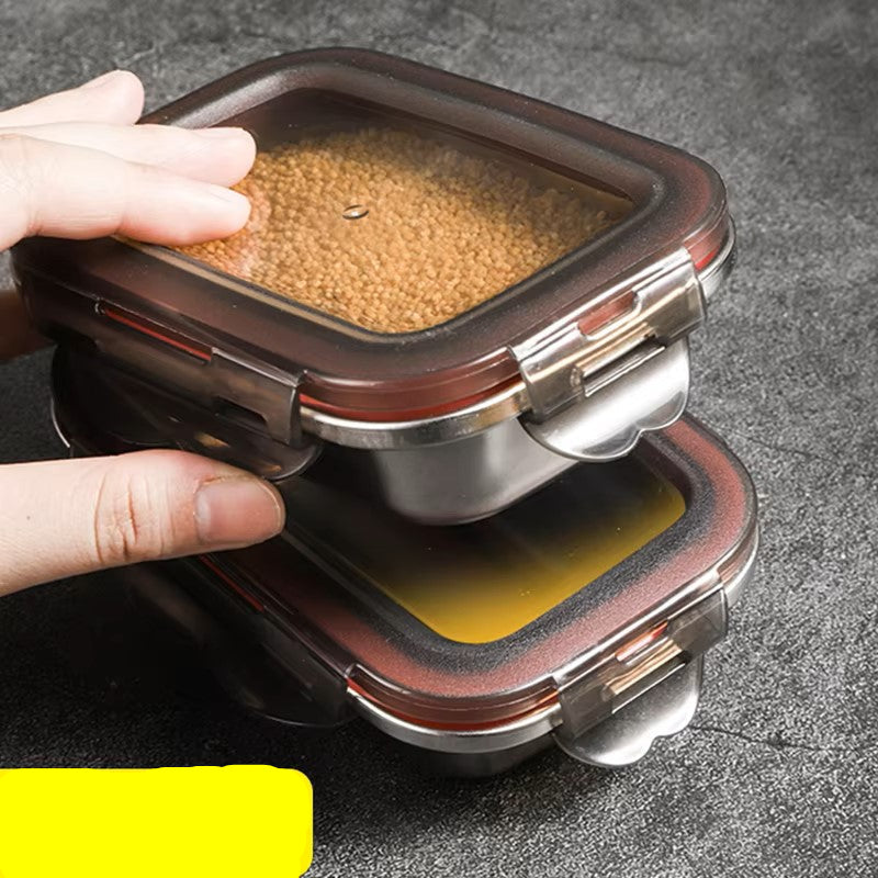 304 Stainless Steel Food Lunch Bento Box Sealed Leakproof Travel Storage Box Household Pickle Box Microwave Heating Lunchboxs Dealshavens