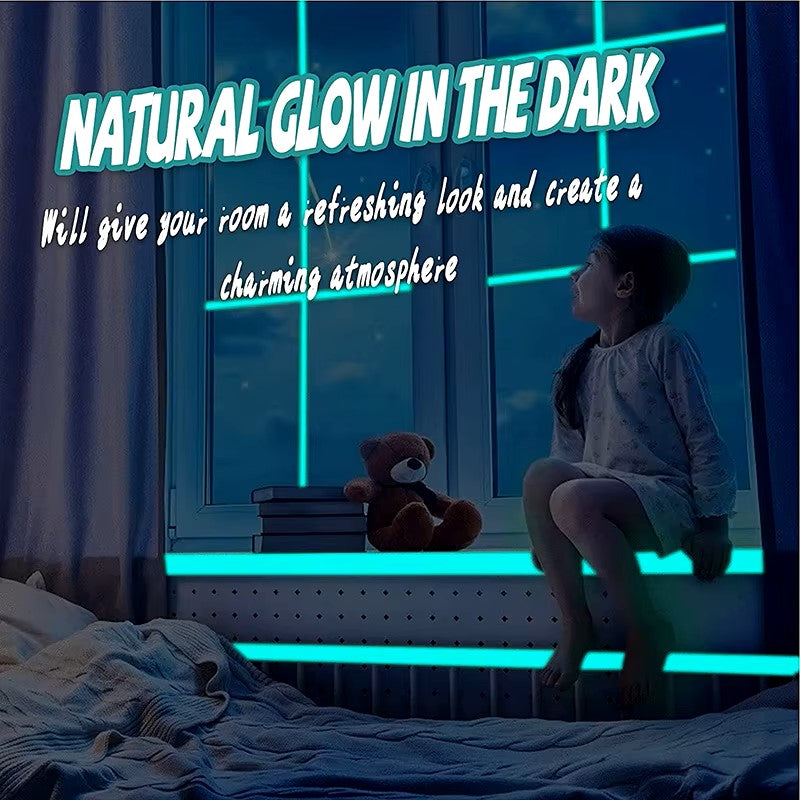 3M Luminous Tape Warning Band Glow In The Dark Wall Stickers Living Room Bedroom Home Decoration DIY Art Decal Fluorescent Dealshavens