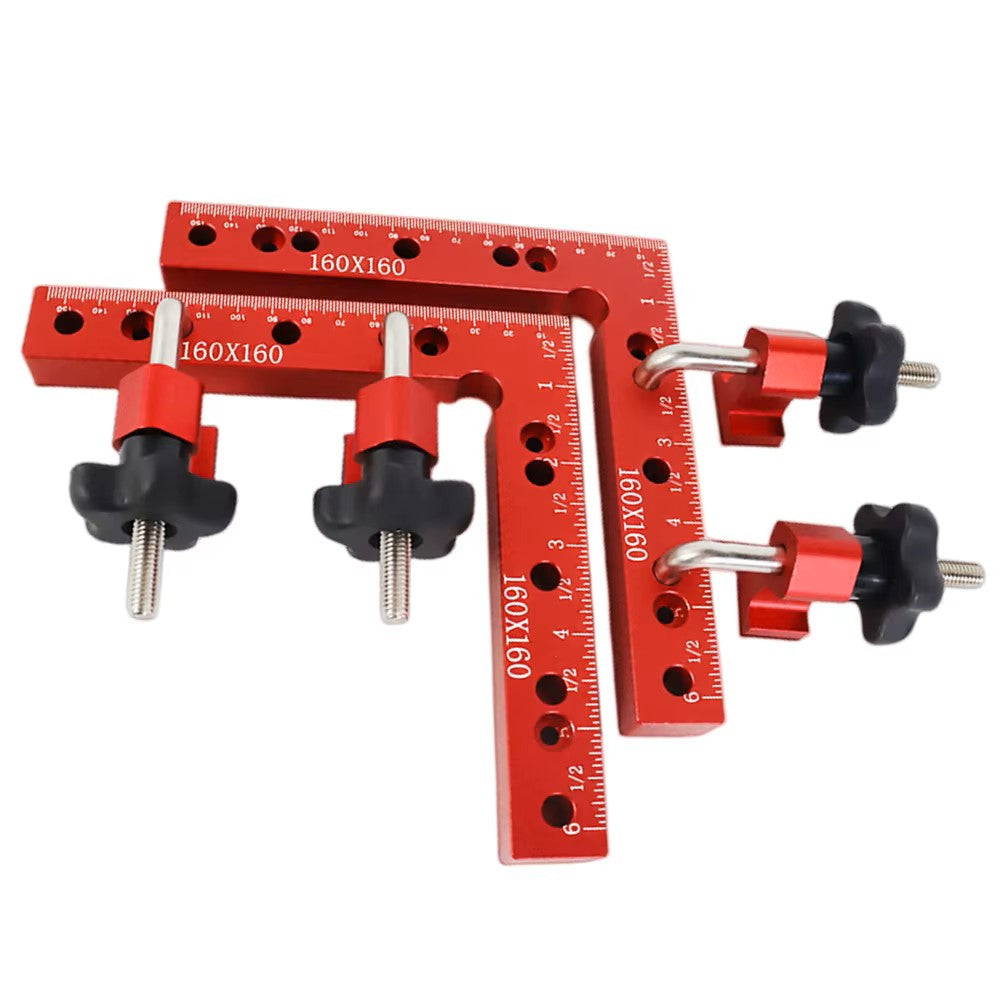 2Pc 90 Degrees L-Shaped Auxiliary Fixture Splicing Board Positioning Panel Fixed Clip Carpenter's Square Ruler Woodworking Tool Dealshavens