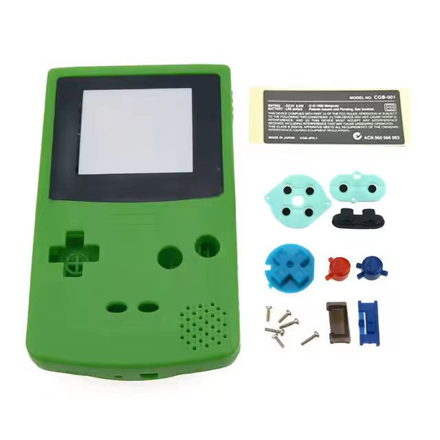 JCD Plastic Game Shell Housing Case Cover For Gameboy Color Game GBC Console Shell With Buttons Kits Screw Sticker Label Part Dealshavens