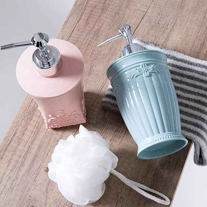 500 millilitre durable solid refillable bottles electroplated nozzle skin care tools beauty health liquid bathroom soap dispenser - Dealshavens