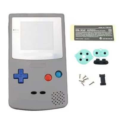 JCD Plastic Game Shell Housing Case Cover For Gameboy Color Game GBC Console Shell With Buttons Kits Screw Sticker Label Part Dealshavens