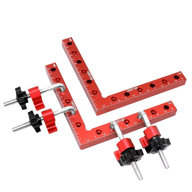 2Pc 90 Degrees L-Shaped Auxiliary Fixture Splicing Board Positioning Panel Fixed Clip Carpenter's Square Ruler Woodworking Tool Dealshavens