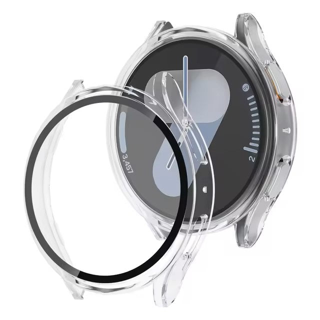 Glass+PC Case for samsung Galaxy watch 7 6 5 4 44mm 40mm Accessories all-around Anti-fall bumper cover watch7 4 Screen protector Dealshavens