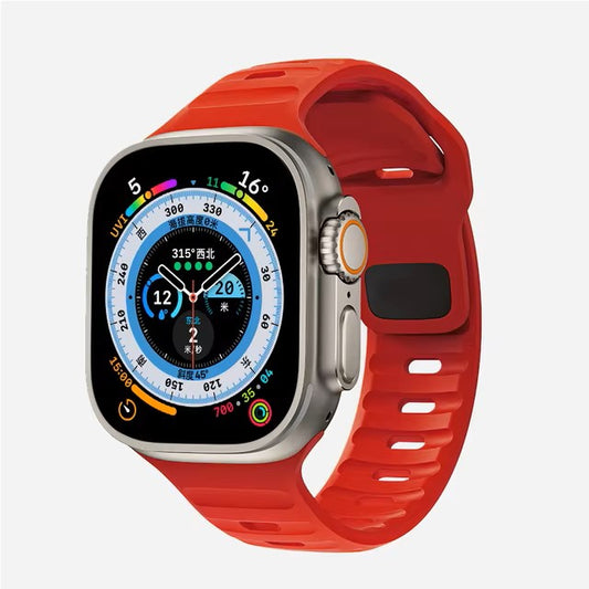 New Original Silicone Strap For Apple Watch Ultra 49mm Sports Bracelet iWatch Series 9 8 7 45mm 41mm 6 5 4 3 SE2 44mm 40mm Band Dealshavens