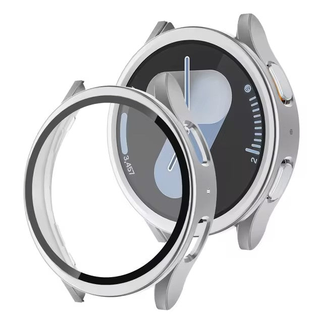 Glass+PC Case for samsung Galaxy watch 7 6 5 4 44mm 40mm Accessories all-around Anti-fall bumper cover watch7 4 Screen protector Dealshavens