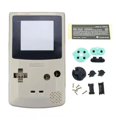 JCD Plastic Game Shell Housing Case Cover For Gameboy Color Game GBC Console Shell With Buttons Kits Screw Sticker Label Part Dealshavens