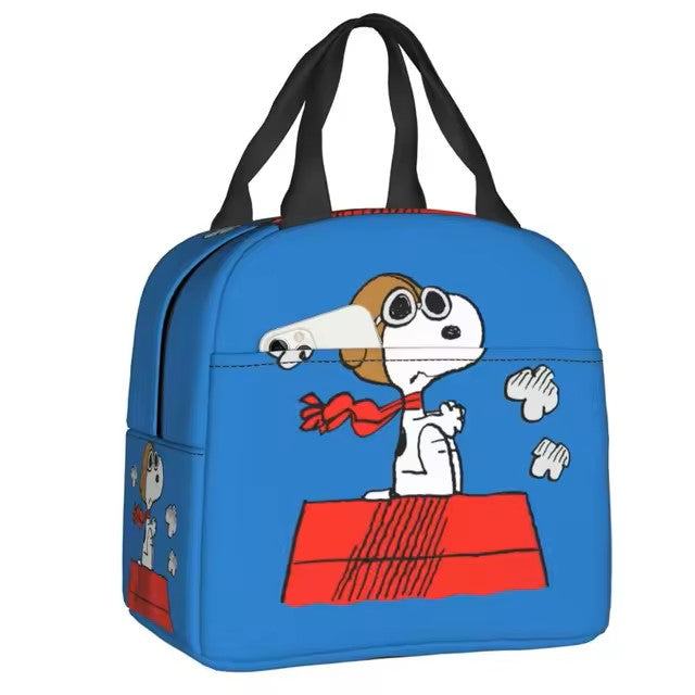 Custom Funny Cartoon Snoopy Lunch Box Waterproof Thermal Cooler Food Insulated Lunch Bag Kids For Kids Portable Picnic Tote Bags Dealshavens