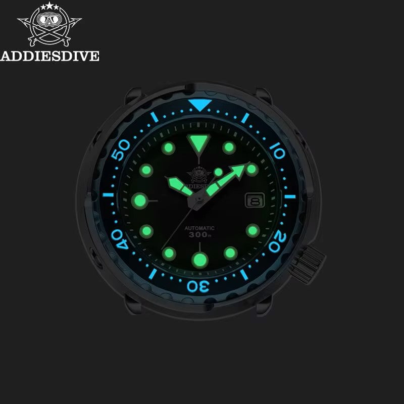 ADDIESDIVE Automatic Mechanical Watch Male American Stainless Steel Scratch Proof Waterproof Diving Watch Business Leisure Watch - Dealshavens