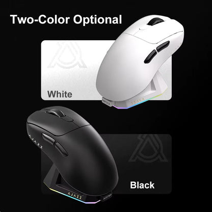 AJAZZ AJ179 PRO PAW3395 Wireless Gaming Mouse with RGB Charging Base 26000DPI Lightweight Ergonomic Mouse for PC Gamer Laptop