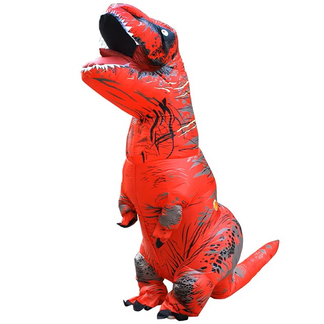 Adult Kids T-Rex Dinosaur Inflatable Costumes Purim Halloween Christmas Mascot Anime Party Cosplay Costume Dress Fancy Suits dealshavens