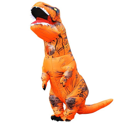 Adult Kids T-Rex Dinosaur Inflatable Costumes Purim Halloween Christmas Mascot Anime Party Cosplay Costume Dress Fancy Suits dealshavens