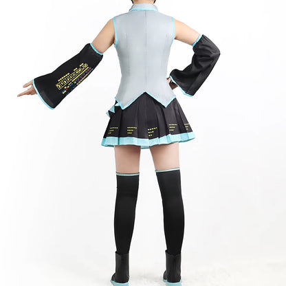 Anime Character Performance Clothes Hatsune Miku MIKU Anime Clothes Cosplay Clothes JK Skirt Same Suit Wig Accessories Halloween dealshavens