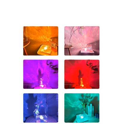 مصباح ليلي بشعلة شحن تموجات الماء من لايت إنس 