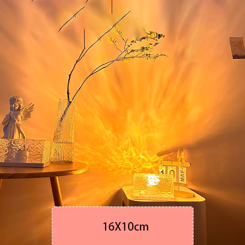 مصباح ليلي بشعلة شحن تموجات الماء من لايت إنس 