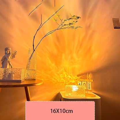 مصباح ليلي بشعلة شحن تموجات الماء من لايت إنس 