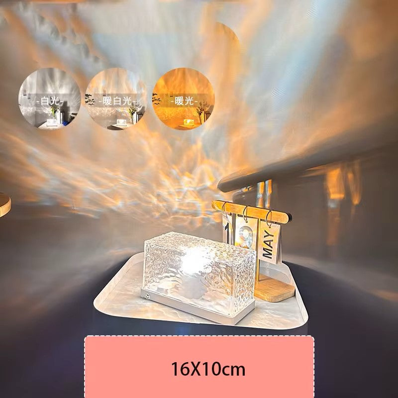 مصباح ليلي بشعلة شحن تموجات الماء من لايت إنس 