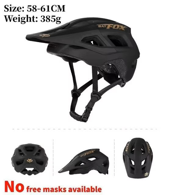 BATFOX Bike Helmet men's bicycle helmet MTB casco bicicleta Mountain bike casco ciclismo hombre Matte black cycling helmets