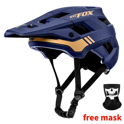 BATFOX Bike Helmet men's bicycle helmet MTB casco bicicleta Mountain bike casco ciclismo hombre Matte black cycling helmets