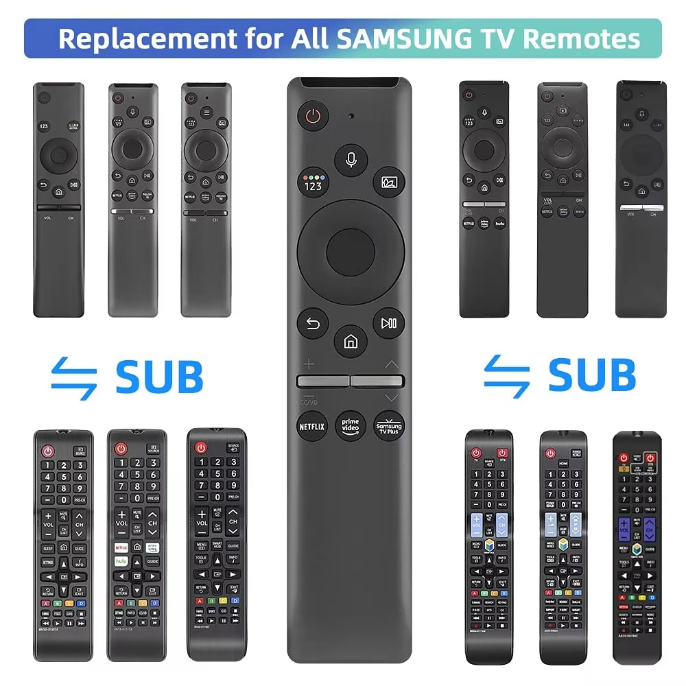 BN59-01330A BN59-01329A Replacement Voice Remote Control for Samsung TV LED QLED UHD SUHD HDR LCD HDTV 4K 8K 3D Curved Smart TVs dealshavens