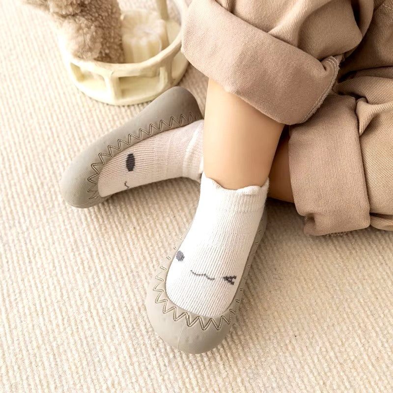 Baby Socks Shoes Baby Cute Cartoon Shoes Kids Boy Rubber Sole Child Floor Sneaker Toddler Girls First Walker Shoes For Newborns Dealshavens