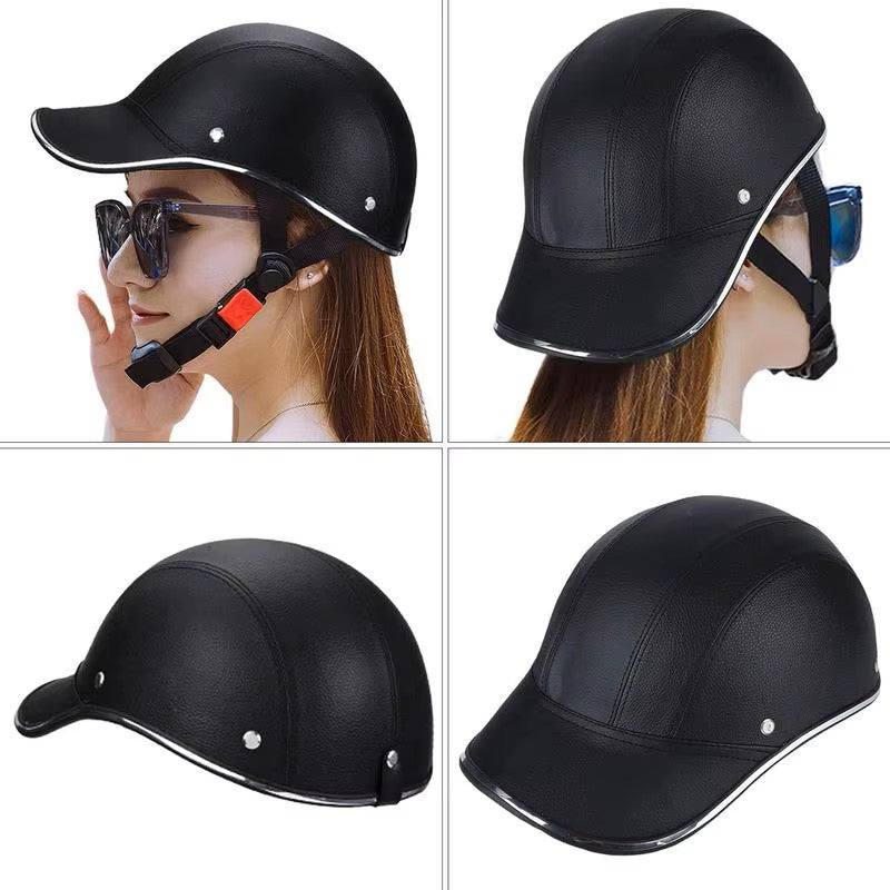 Baseball Caps Style Motorcycle Half Helmet Safety Hard Hat For Cafe Racer Chopper Scooter Half Face Vintage Summer Caps